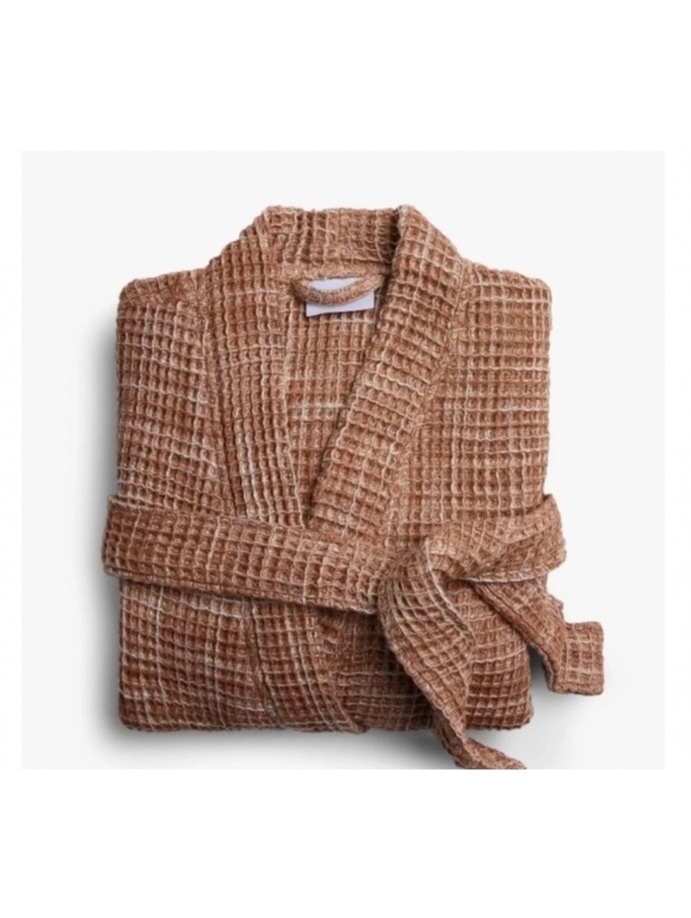 Parachute waffle robe terra cotta M